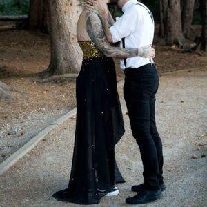 High Low Corset Prom Formal Dress size 8